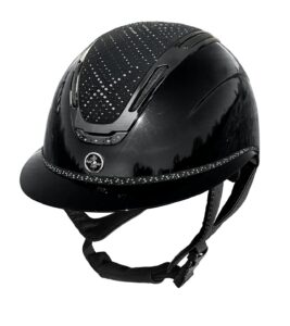 Fairplay Equileus Stellify Shiny Ridehjelm - Sort - STR 55-57