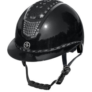 Fairplay Quantinum 2.0 W-V EOS Shiny Ridehjelm - Sort - STR 56-58