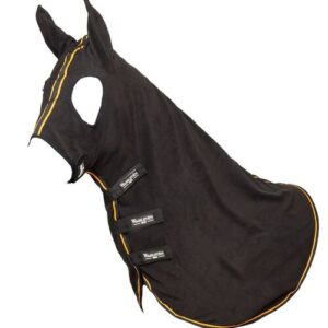 Wahlsten Hiit fleece hood - sort/orange