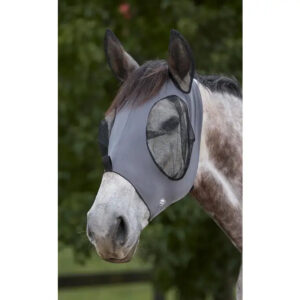 Weatherbeeta - Insektmaske, Stretch med �rer - COB / Gr�/Sort