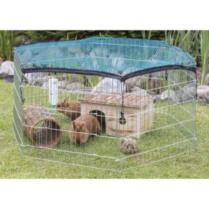 L�beg�rd med net til hundehvalpe, killinger eller gnavere, 126 x 58 cm