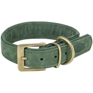 Pure L�derhalsb�nd, Sage, ekstra bred, 47 - 54 cm