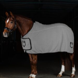 Equestro Fleecetæppe - Grå - 125 CM