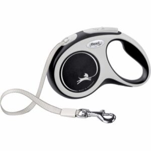 Flexi New Comfort, B�ndline, Sort, 5M, Max 15 kg