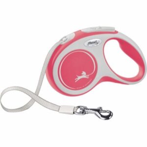 Flexi New Comfort, B�nd line, R�d, 5M, Max 25 kg