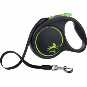 Flexi Black Design, B�nd line, Gr�n, 5M, Max 25 kg