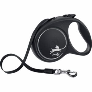 Flexi Black Design, B�nd line, Sort, 5M, Max 25 kg