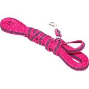 K9 Super-grip line med h�ndtag, pink, 5 meter/ 14 mm