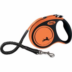 Flexi Xtreme, B�nd line, Small, Orange, 5M, Max 20kg