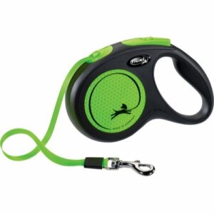 Flexi Neon, B�nd line, Medium, Gr�n, 5M, Max 25kg