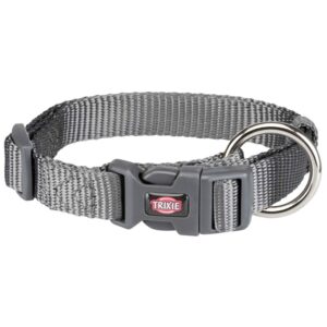 Nylon Halsb�nd, Gr�, 22-35 cm
