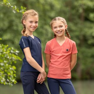 Covalliero Junior T-Shirt - STR 140/146 - CORAL