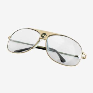 Finntack Pro brille "Rayban style" - Guld/Klar