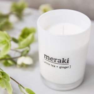 Meraki - Duftlys, White tea & Ginger - 220g.