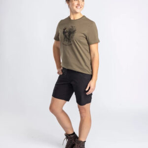 Pinewood - Shorts, Abisko Light Stretch, Dame - 36 / Black