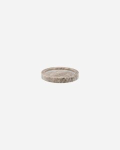 Meraki - Bakke, Marble, Beige - h: 2 cm dia: 12.5 cm