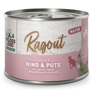Wildes Land Cat Ragout Beef & Turkey d�semad, 180g