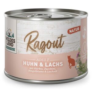 Wildes Land Cat Ragout chicken & salmon d�semad, 180g