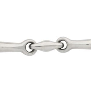 HG Kurvet D-ring bid 3-delt - Stainless Steel / 115 / 14mm