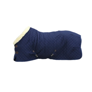 Kentucky - St�vne d�kken med pels kant, Show rug 160g, Navy - Navy / 145cm