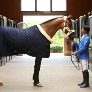 Kentucky - St�vne d�kken med pels kant, Show rug 160g, Navy - Navy / 155cm