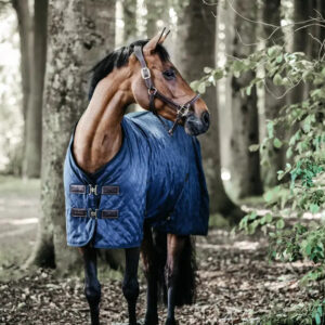 Kentucky - Staldd�kken, stable rug, 200g foret m. kaninpels, navy - Navy / 165cm