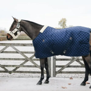 Kentucky - Staldd�kken, stable rug, 200g foret m. kaninpels, navy - Navy / 125cm