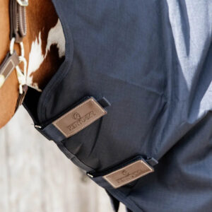 Kentucky - Turnout d�kken med fleece, quick dry m. hals, navy, 0 gram - Navy / 140cm