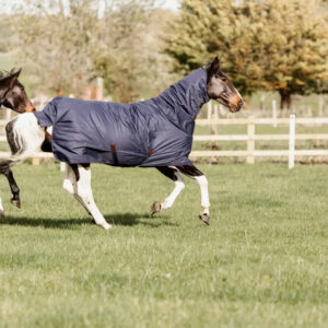 Kentucky - Turnout d�kken med fleece, quick dry m. hals, navy, 0 gram - Navy / 125cm