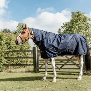 Kentucky - Turnout d�kken med fleece, quick dry m. hals, navy, 0 gram - Navy / 145cm