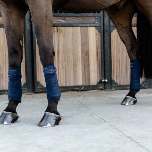 Kentucky - Polar Fleece bandager, Pearls - Navy / Full
