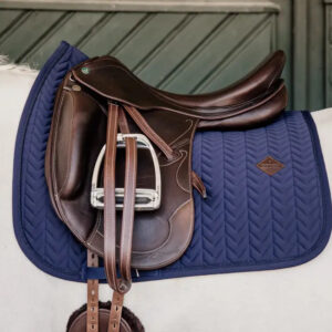 Kentucky - sadelunderlag med sildebensm�nster, Dressur- Navy - Navy