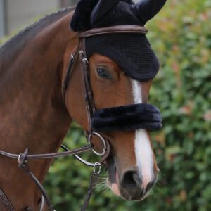 Kentucky - Beskytter til n�serem i lammeskind, 28 cm. - Black