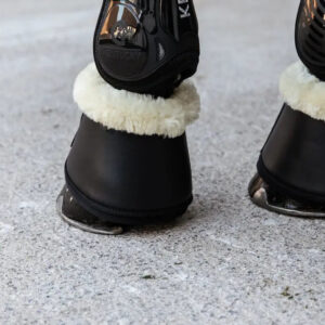 Kentucky - klokker i l�der med lammeskind - Sort / XL