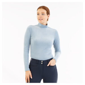 BR Jeanine Velour Pullover - STR L - ASHLEY BLUE
