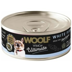 Woolf Ultimate White Fish, d�semad til kat, 12 d�ser � 85g