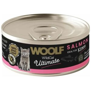 Woolf Ultimate Salmon, d�semad til killinger, 12 d�ser � 85g
