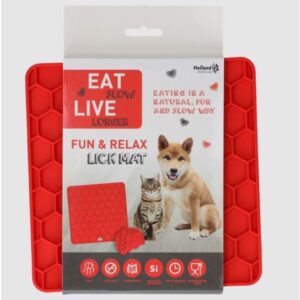 Eat Slow Lick Mat, r�d