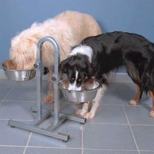 Hundebar med vand- og madsk�l