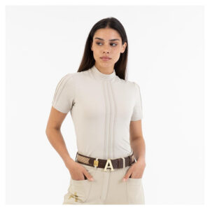 ANKY Mockneck T-shirt - Island Fosil - STR L