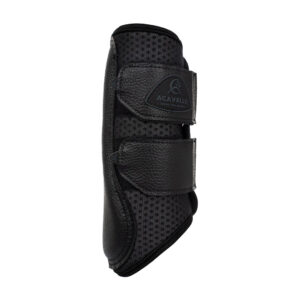 Acavallo - Gamacher, perforeret neopren, forben, 2 remme - S / DARK BROWN
