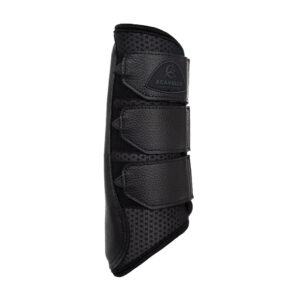 Gamacher, perforeret neopren, 3 remme, bagben, Sort - XL / SORT