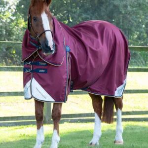 Premier Equine Akoni d�kken med aftagelig hals - 0g - Vinr�d, 5,0" (115cm)