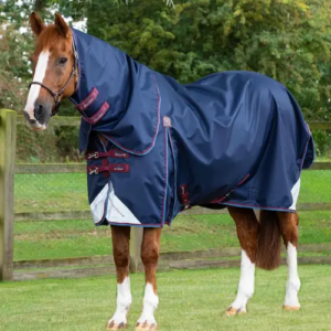 Premier Equine Akoni d�kken med aftagelig hals - 0g - Navy, 6,0" (135cm)