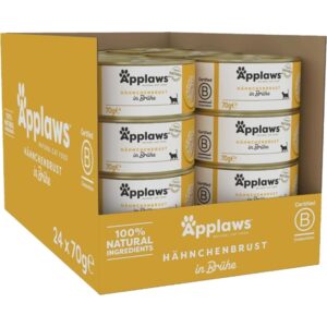 Applaws Cat D�semad, Chicken Breast in Broth, 24 x 156g
