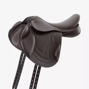 Premier Equine Bordeaux Synthetic Mono Flap Cross Country sadel - brun