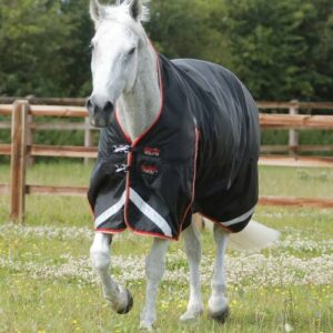 Premier Equine Buster Hardy d�kken 100g med h�j hals - Sort - 5,0 115cm