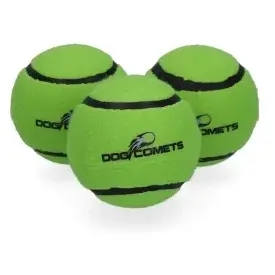 Dog Comets Tennisbolde Green, 3 stk Medium
