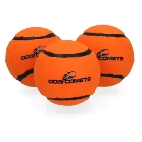 Dog Comets Tennisbolde Orange, 3 stk Medium