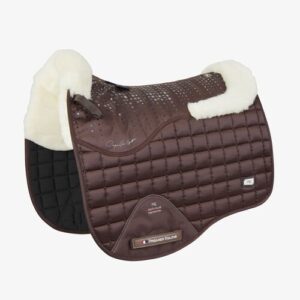 Premier Equine Capella Close Contact Merino Wool Dressur Underlag - Brun/natur merino